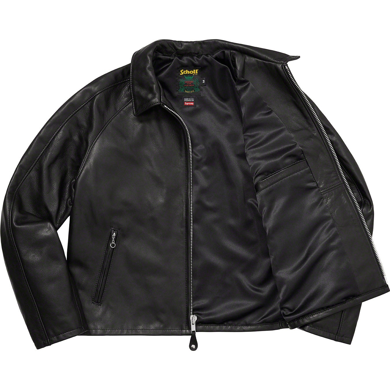 Supreme®/Schott® Leather Racer Jacket view 5
